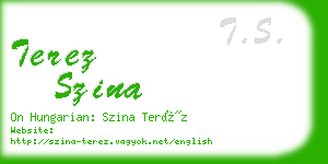 terez szina business card